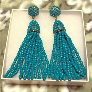Blue chandelier earrings